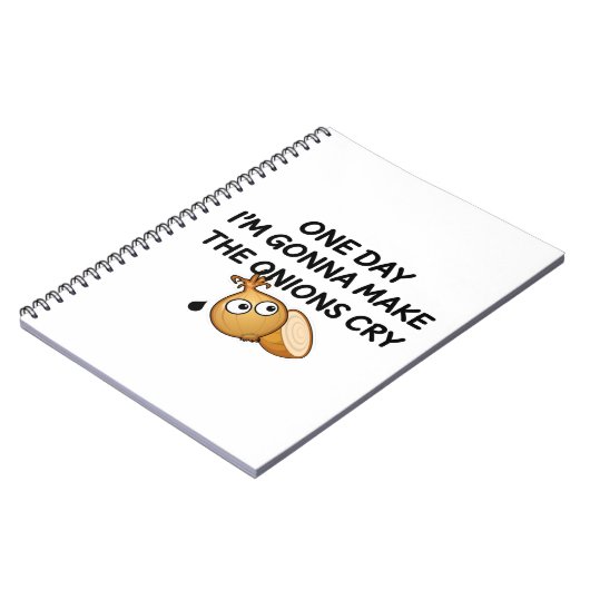 One Day I'm Gonna Make The Onions Cry Notizblock (Linke Seite)