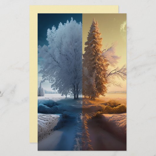 One day in winter briefpapier (Vorne/Hinten)