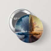 One day in winter button (Vorne & Hinten)