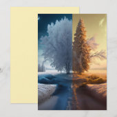 One day in winter dankeskarte (Vorne/Hinten)