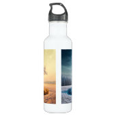 One day in winter edelstahlflasche (Rückseite)