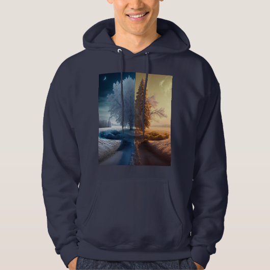 One day in winter hoodie (Vorderseite)