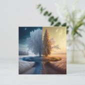 One day in winter karte (Stehend Vorderseite)