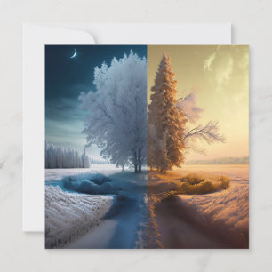 One day in winter karte