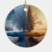 One day in winter keramik ornament (Hinten)