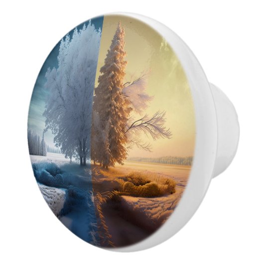 One day in winter keramikknauf (Rechts)