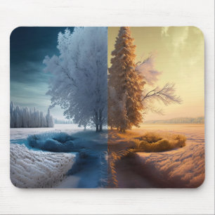 One day in winter mousepad