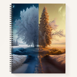 One day in winter notizblock