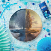 One day in winter pappteller (Party)