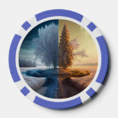 One day in winter pokerchips (Rückseite)