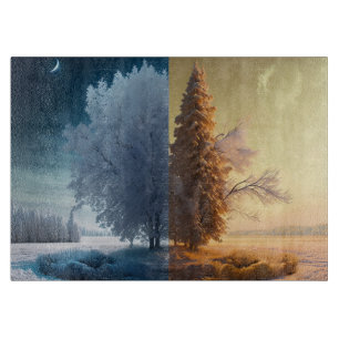 One day in winter schneidebrett