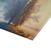 One day in winter schneidebrett (Ecke)