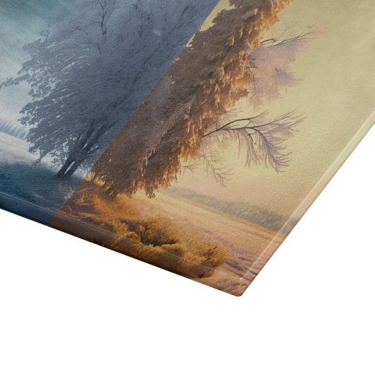 One day in winter schneidebrett (Ecke)