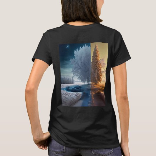 One day in winter T-Shirt (Rückseite)