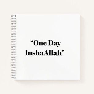 One Day InshaAllah - Faith & Patience Notebook Notizblock