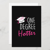 One Degree Hotter 2018 Abschluss Day Einladung (Vorne/Hinten)