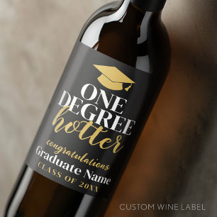 One Degree Hotter - Black Gold - Abschluss Weinetikett