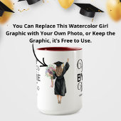 One Degree Hotter Script Photo Graduation Tasse