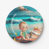 One-derful, first birthday pappteller (Vorderseite)