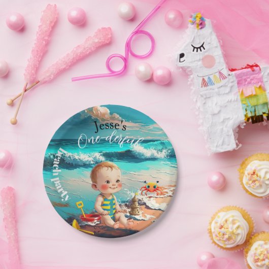 One-derful, first birthday pappteller (Party)