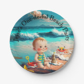 One-derful, first birthday pappteller (Vorderseite)