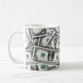 One Dollar Bill Pattern Kaffeetasse (Links)