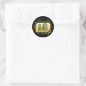 One Earth One Chance Runder Aufkleber (Tasche)