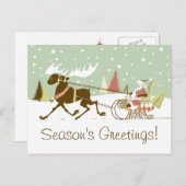 One Elche Open Sleigh Retro Weihnachten Weihnachte (Vorne/Hinten)