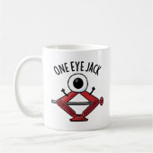 One Eye Jack Funny Car Jack Puff Kaffeetasse (Links)