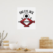 One Eye Jack Funny Car Jack Puff Poster (Küche)