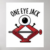 One Eye Jack Funny Car Jack Puff Poster (Vorne)