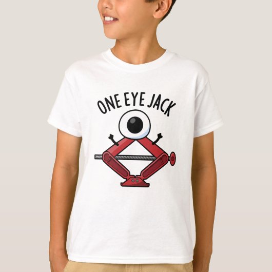 One Eye Jack Funny Car Jack Puff T-Shirt (Vorderseite)