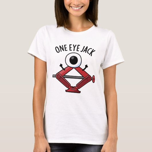 One Eye Jack Funny Car Jack Puff T-Shirt (Vorderseite)