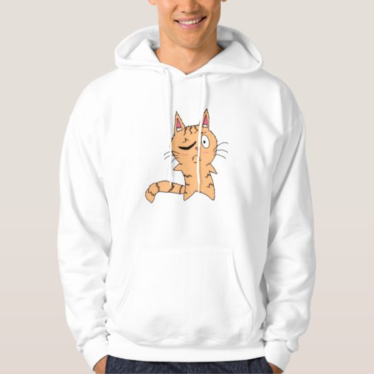 One Eye Open Cat Hoodie (Vorderseite)