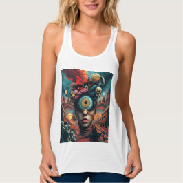One-Eyed Dreamer: Surrealist Art T-Shirt Tank Top