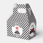 One Fast Race Motorcycle Boy 1st Birthday Party Geschenkschachtel (Vorderseite)