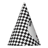 One Fast Race Motorcycle Boy 1st Birthday Party Partyhütchen (Links)