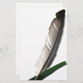 One Feather Briefpapier (Vorne/Hinten)