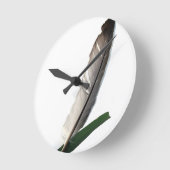 One Feather Runde Wanduhr (Winkel)