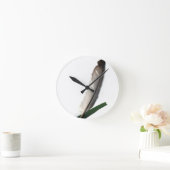 One Feather Runde Wanduhr (Zuhause)