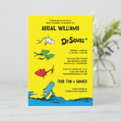 One Fish Two Fish - Babydusche Einladung (Stehend Vorderseite)