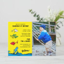 One Fish Two Fish - Kids Foto Geburtstag Einladung