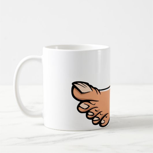 One-Foot-Tasse Kaffeetasse (Links)
