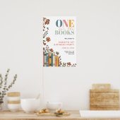 One For The Books 1st Birthday Welcome Sign Poster (Küche)