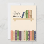 One for the Books Book Lover’s Thirtieth Birthday Einladung (Rückseite)