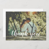 One Foto Wedding Dankeschön Card Dankeskarte (Vorne/Hinten)