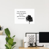 One Generatin Plants the Tree **** Poster (Heimbüro)