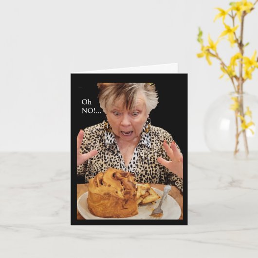 One GIANT Cinnamon Roll Karte (Gelbe Blume)