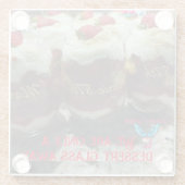 "One Glass Away"-Untersetzer Glasuntersetzer (Rückseite)