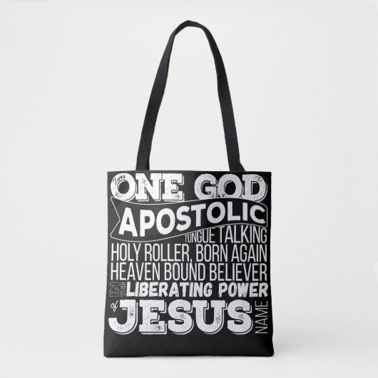 "One God Apostolic Song" Tote Tasche 2 Farbe (Vorderseite)